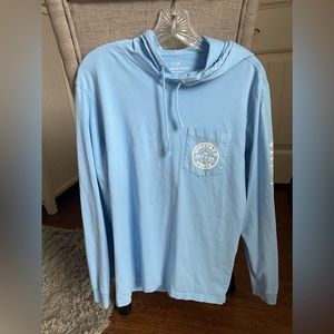 Vineyard Vines Blue Long Sleeve Pocket Hoodie